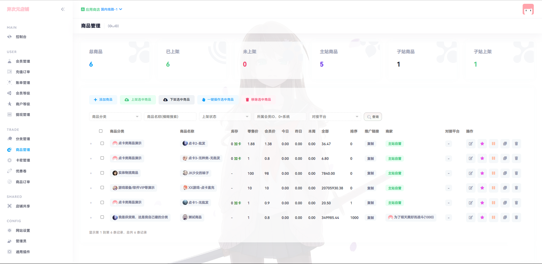 异次元发卡源码系统/荔枝发卡V3.0二次元风格发卡网全开源源码-Ferry资源网