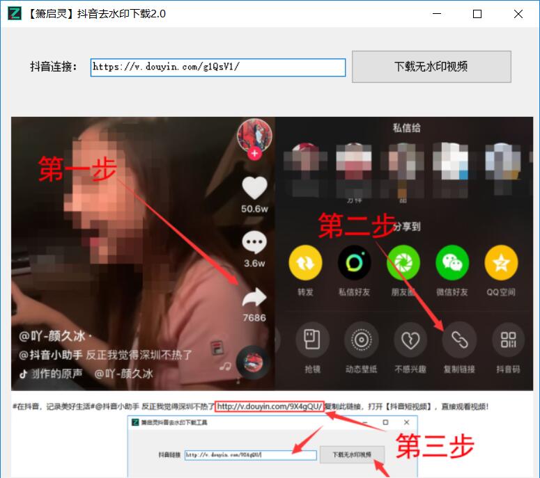 箫启灵抖音去水印下载工具-Ferry资源网