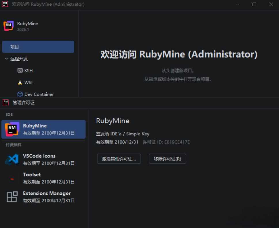 RubyMine v2026.1.0.0 高级版-Ferry资源网