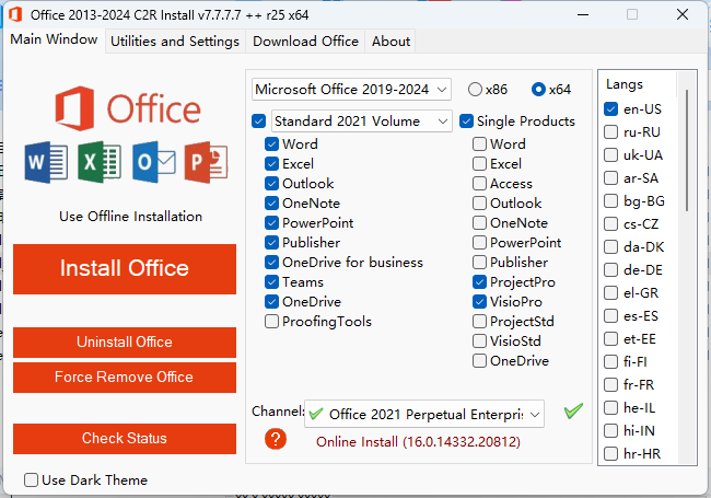 Office 2013-2024 C2R Install-Ferry资源网