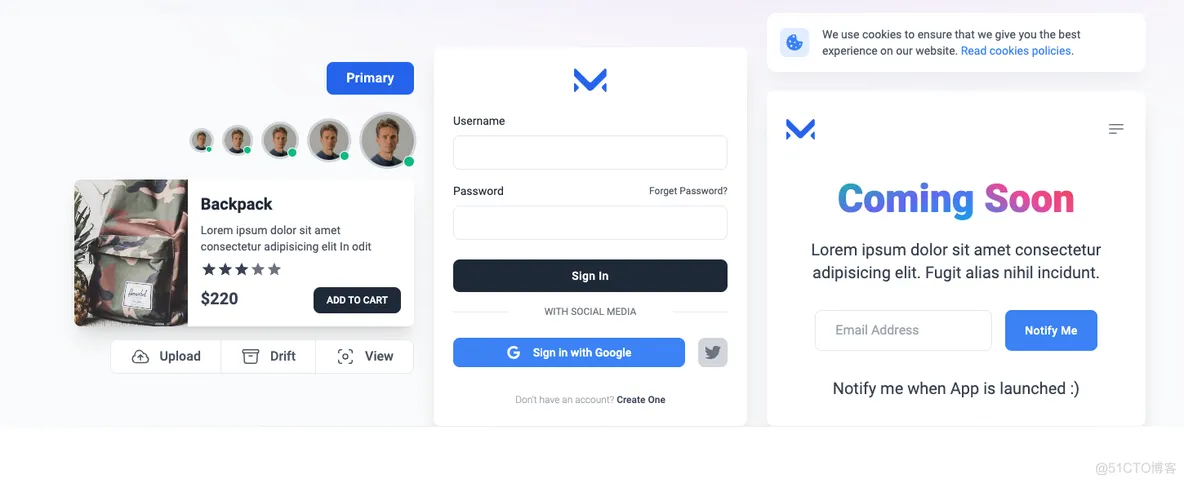 Meraki UI(基于Tailwind CSS构建的开源前端组件库)-Ferry资源网