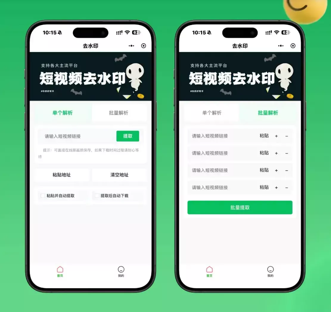 2026最新去水印小程序源码 v1.6.5 带流量主-Ferry资源网