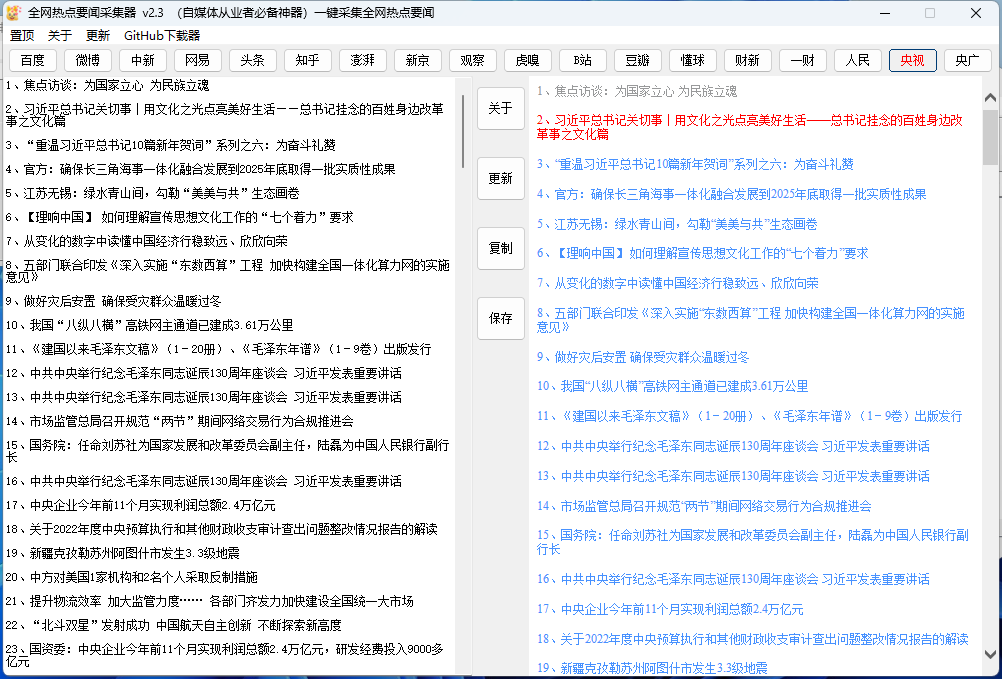 全网热点要闻采集器v2.3-Ferry资源网
