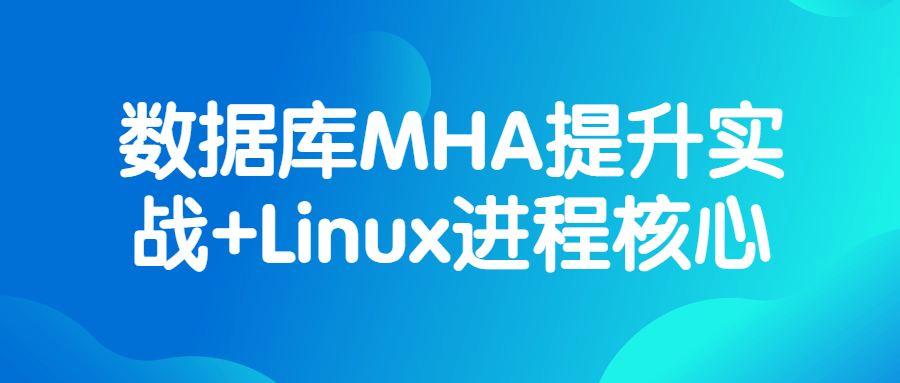 数据库MHA提升实战+Linux进程核心-Ferry资源网