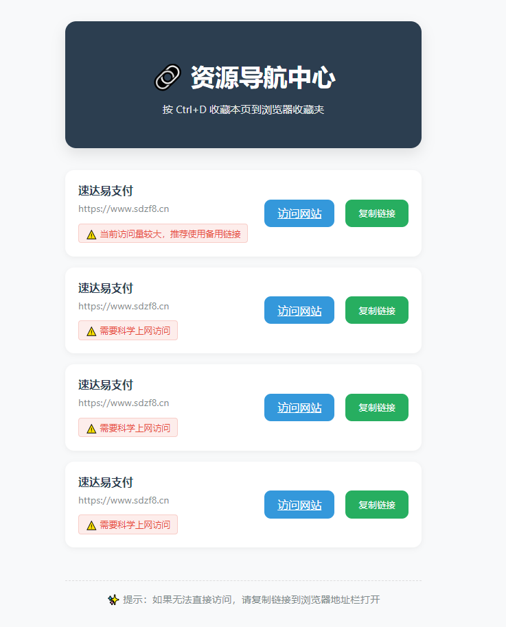 2025年HTML发布页原创源码-Ferry资源网