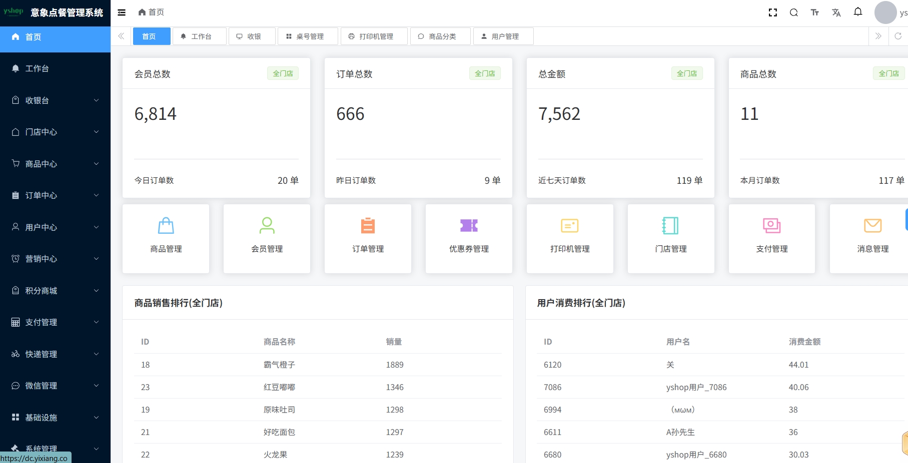 小程序_意象桌面扫码点餐系统_开源【可商用】 第4张